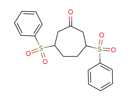 3,6-Bis-benzenesulfonyl-cycloheptanone