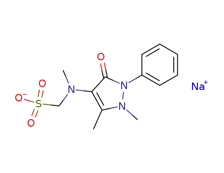 Molecular Structure of 68-89-3 (Aminopyrine sodium sulfonate)