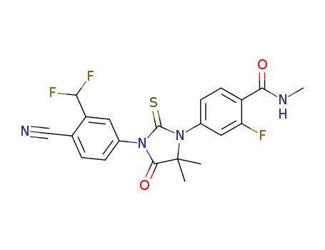 4-(3-(4-cyano-3-(difluoromethyl)phenyl)-5,5-dimethyl-4-oxo-2-thioxoimidazolidin-1-yl)-2-fluoro-N-methylbenzamide
