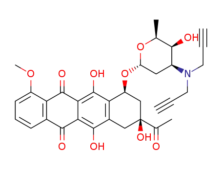 (8S,10S)-8-acetyl-6,8,11-trihydroxy-10-{[(2R,4S,5S,6S)-5-hydroxy-6-methyl-4-(di(prop-2-yn-1-yl)amino)tetrahydro-2H-pyran-2-yl]oxy}-1-methoxy-7,8,9,10-tetrahydrotetracene-5,12-dione