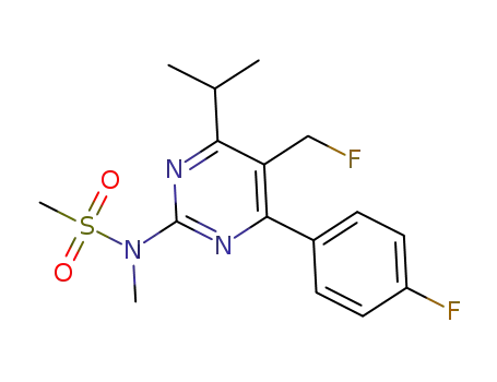 N-(5-(fluoromethyl)-4-(4-fluorophenyl)-6-isopropylpyrimidin-2-yl)-N-methylmethanesulfonamide
