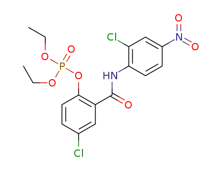 4-chloro-2-((2-chloro-4-nitrophenyl)carbamoyl)phenyl diethyl phosphate