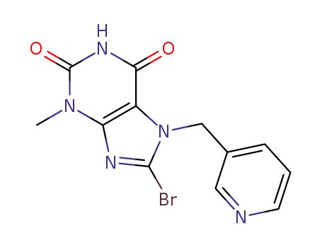8-bromo-3-methyl-7-(pyridin-3-ylmethyl)-3,7-dihydro-1H-purine-2,6-dione
