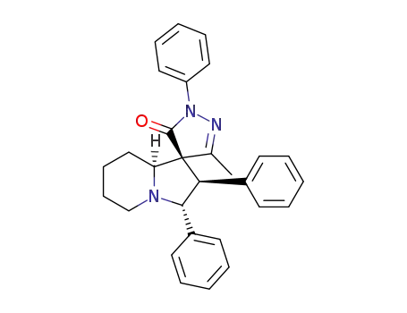 (1S,2R,3R,8aS)-3'-methyl-1',2,3-triphenyl-2,3,6,7,8,8a-hexahydro-5H-spiro[indolizine-1,4'-pyrazol]-5'(1'H)-one