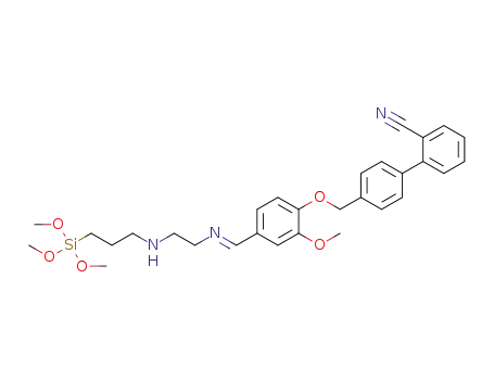 4'-((4-((1E)-9,9-dimethoxy-10-oxa-2,5-diaza-9-silaundec-1-en-1-yl)phenoxy)methyl)[1,1'-biphenyl]-2-carbonitrile