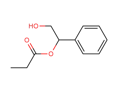 Molecular Structure of 121361-47-5 (1,2-Ethanediol, 1-phenyl-, 1-propanoate)