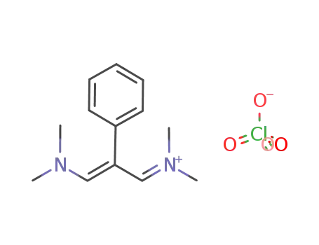 ((E)-3-Dimethylamino-2-phenyl-allylidene)-dimethyl-ammonium; perchlorate