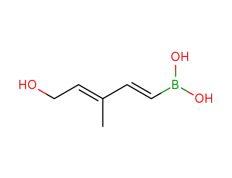 Molecular Structure of 120040-83-7 (Boronic acid, [(1E,3E)-5-hydroxy-3-methyl-1,3-pentadienyl]-)
