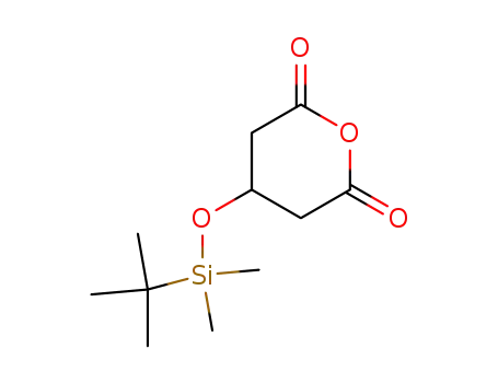 Molecular Structure of 91424-40-7 (3-(tert-Butyldimethylsilyloxy)glutaric anhydride)