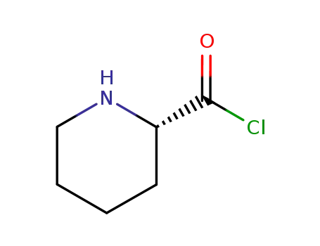 Molecular Structure of 741633-48-7 (2-Piperidinecarbonyl chloride, (S)- (9CI))