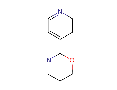 Molecular Structure of 134778-08-8 (2H-1,3-Oxazine, tetrahydro-2-(4-pyridinyl)-)