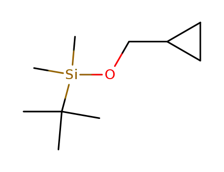 Molecular Structure of 85696-55-5 (Silane, (cyclopropylmethoxy)(1,1-dimethylethyl)dimethyl-)