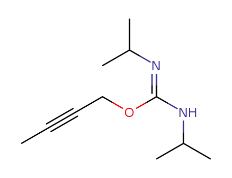 Molecular Structure of 113984-38-6 (Carbamimidic acid, N,N'-bis(1-methylethyl)-, 2-butynyl ester)