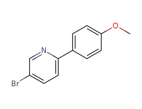 Molecular Structure of 88345-93-1 (5-bromo-2-(4-methoxyphenyl)pyridine)