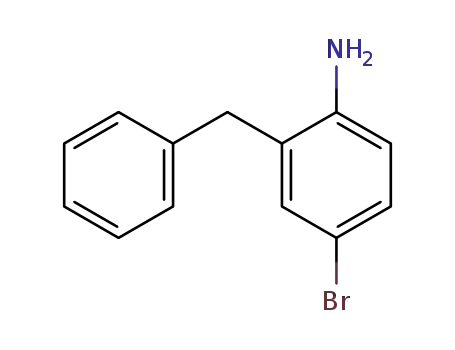 Molecular Structure of 86233-09-2 (2-Benzyl-4-bromoaniline)