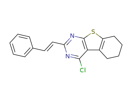 4-CHLORO-2-[2-PHENYLVINYL]-5,6,7,8-TETRAHYDRO[1]BENZOTHIENO[2,3-D]PYRIMIDINE