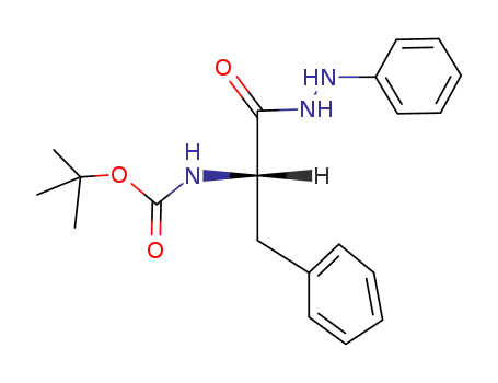 Molecular Structure of 17790-88-4 (L-Phenylalanine, N-[(1,1-dimethylethoxy)carbonyl]-, 2-phenylhydrazide)