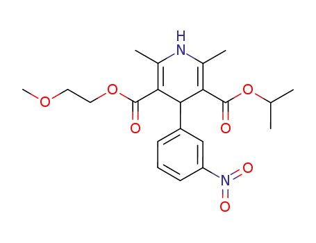 Isopropyl 2-methoxyethyl 1,4-dihydro-2,6-dimethyl-4-(m-nitrophenyl)-3,5-pyridinedicarboxylate