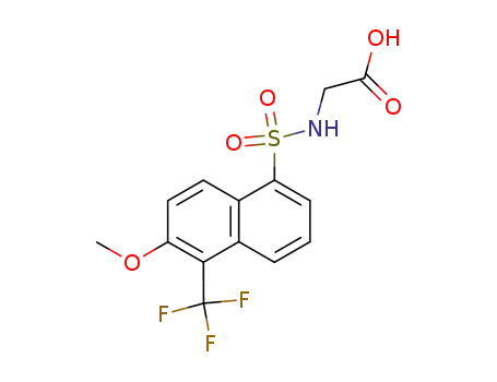 2-<<<6-methoxy-5-(trifluoromethyl)-1-naphthalenyl>sulfonyl>amino>acetamide