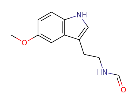 Molecular Structure of 104510-12-5 (Formamide, N-[2-(5-methoxy-1H-indol-3-yl)ethyl]-)