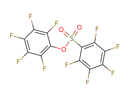 Molecular Structure of 140200-31-3 (PENTAFLUOROPHENYL 2,3,4,5,6-PENTAFLUORO-BENZENESULFONATE)
