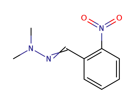 Molecular Structure of 10424-94-9 (Benzaldehyde, 2-nitro-, dimethylhydrazone)