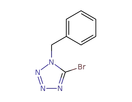 Molecular Structure of 79344-08-4 (1H-Tetrazole, 5-bromo-1-(phenylmethyl)-)