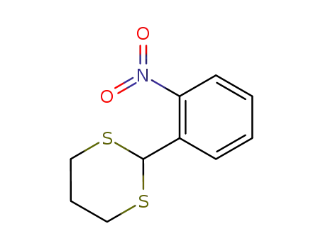 Molecular Structure of 35531-58-9 (1,3-Dithiane, 2-(2-nitrophenyl)-)