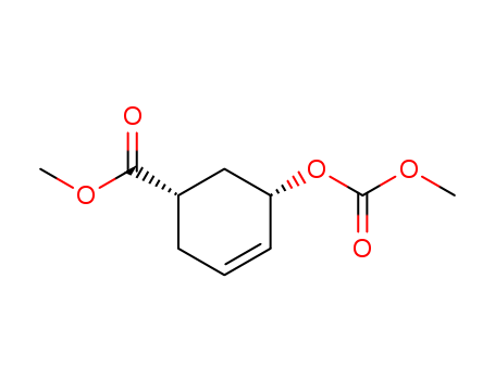 3-Cyclohexene-1-carboxylic acid, 5-[(methoxycarbonyl)oxy]-, methyl ester, (1R,5R)-rel-