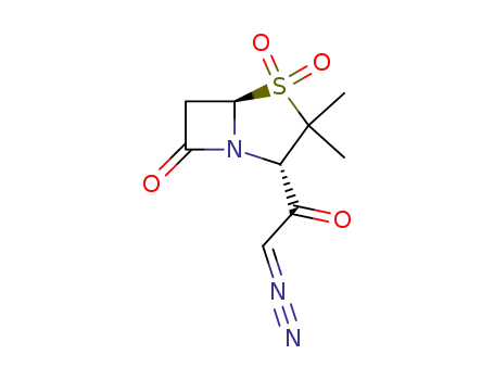 2-diazoacetyl-3,3-dimethyl-4,4-dioxo-4-thia-1-azabicyclo[3.2.0]heptan-7-one