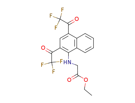[2,4-Bis-(2,2,2-trifluoro-acetyl)-naphthalen-1-ylamino]-acetic acid ethyl ester