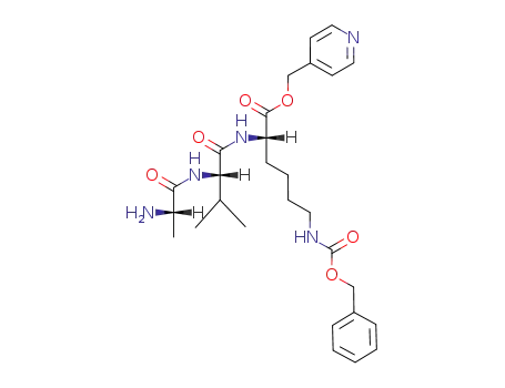 (S)-2-[(S)-2-((S)-2-Amino-propionylamino)-3-methyl-butyrylamino]-6-benzyloxycarbonylamino-hexanoic acid pyridin-4-ylmethyl ester