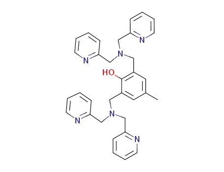 Molecular Structure of 80528-41-2 (2,6-Bis{[bis(2-pyridylMethyl)aMino]Methyl}-4-Methylphenol)