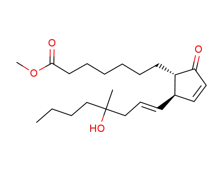 Molecular Structure of 58682-86-3 (16-hydroxy-16-methyl-9-oxo-prosta-10,13-dien-1-oic acid methyl ester)