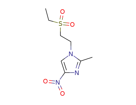 Molecular Structure of 25459-12-5 (TINIDAZOLE RELATED COMPOUND B (20 MG) (1-(2-ETHYL-SULFONYLETHYL)-2-METHYL-4-NITROIMIDAZOLE))