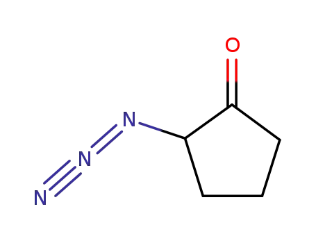 Molecular Structure of 39871-47-1 (Cyclopentanone, 2-azido-)