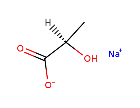 Molecular Structure of 920-49-0 (D-LACTIC ACID SODIUM SALT)