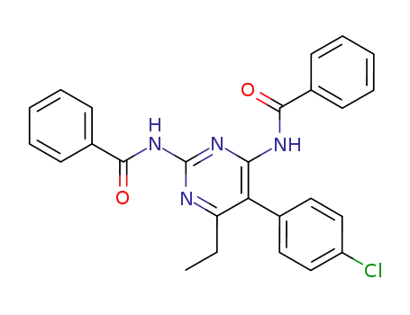 Benzamide, N,N'-[5-(4-chlorophenyl)-6-ethyl-2,4-pyrimidinediyl]bis-