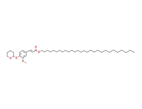 (E)-3-[3-Methoxy-4-(tetrahydro-pyran-2-yloxy)-phenyl]-acrylic acid octacosyl ester