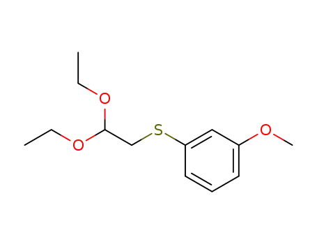Molecular Structure of 96803-85-9 (Benzene, 1-[(2,2-diethoxyethyl)thio]-3-methoxy-)
