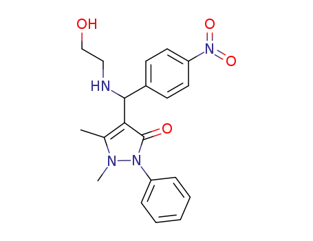 4-[(2-Hydroxy-ethylamino)-(4-nitro-phenyl)-methyl]-1,5-dimethyl-2-phenyl-1,2-dihydro-pyrazol-3-one