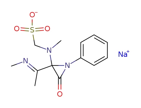 Sodium; [methyl-(2-{1-[(E)-methylimino]-ethyl}-3-oxo-1-phenyl-aziridin-2-yl)-amino]-methanesulfonate