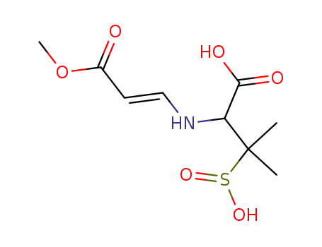 (E)-methyl-5-carboxy-6-methyl-6-sulfono-4-aza-2-heptenoate