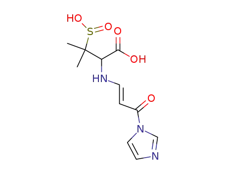 2-((E)-3-Imidazol-1-yl-3-oxo-propenylamino)-3-methyl-3-sulfino-butyric acid