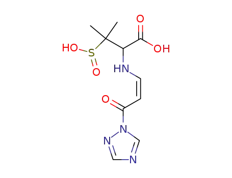 3-Methyl-2-((Z)-3-oxo-3-[1,2,4]triazol-1-yl-propenylamino)-3-sulfino-butyric acid