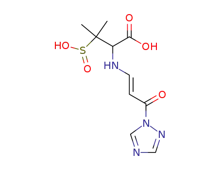 3-Methyl-2-((E)-3-oxo-3-[1,2,4]triazol-1-yl-propenylamino)-3-sulfino-butyric acid