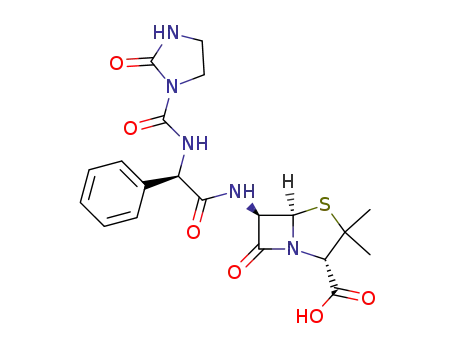 4-Thia-1-azabicyclo[3.2.0]heptane-2-carboxylicacid,3,3-dimethyl-7-oxo-6-[[(2R)-2-[[(2-oxo-1-imidazolidinyl)carbonyl]amino]-2-phenylacetyl]amino]-,(2S,5R,6R)-