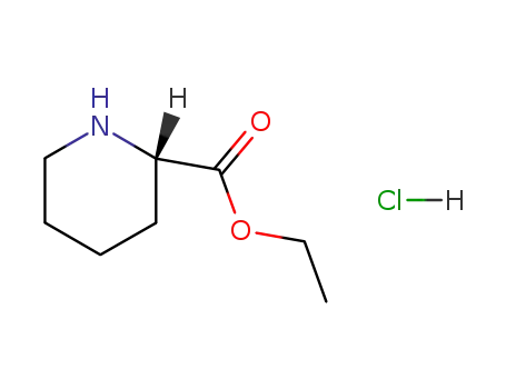 Molecular Structure of 123495-48-7 (ETHYL (S)-PIPERIDINE-2-CARBOXYLATE HCL)