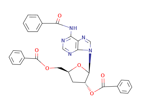 Adenosine, N-benzoyl-3'-deoxy-, 2',5'-dibenzoate