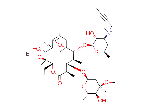 N-2-butynyl-8,9-anhydroerythromycin A 6,9-hemiacetal bromide